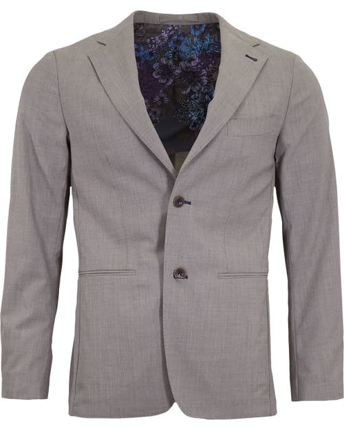 Lords Of Harlech Judd Half Lined Tailored Wool Blazer In Gray