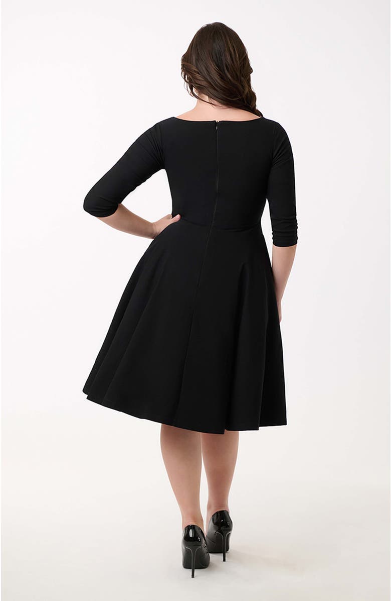 Unique Vintage Pleated Bust Swing Dress, Alternate, color,