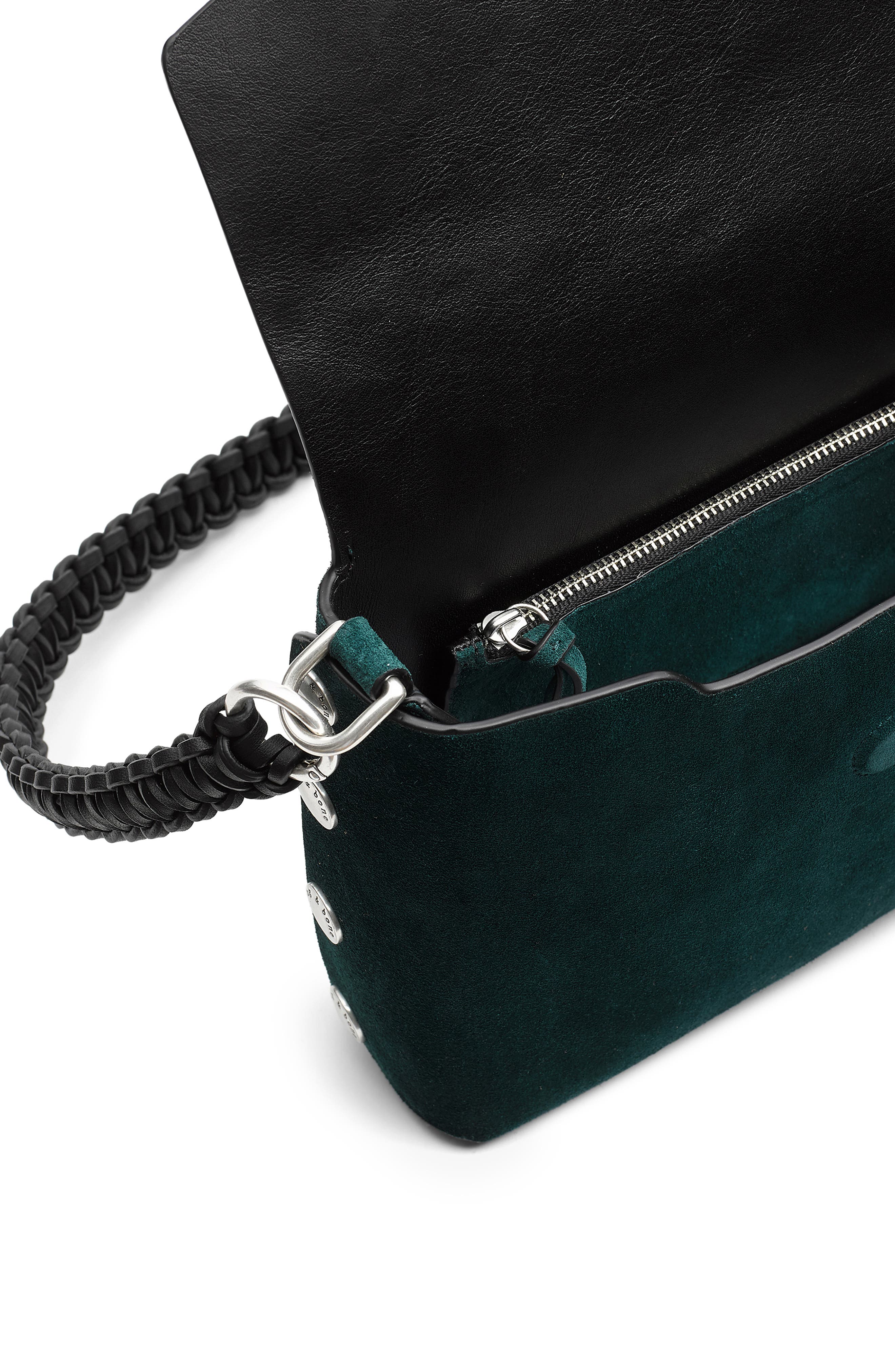 rag & bone Atlas Suede Shoulder Bag, Alternate, color, 