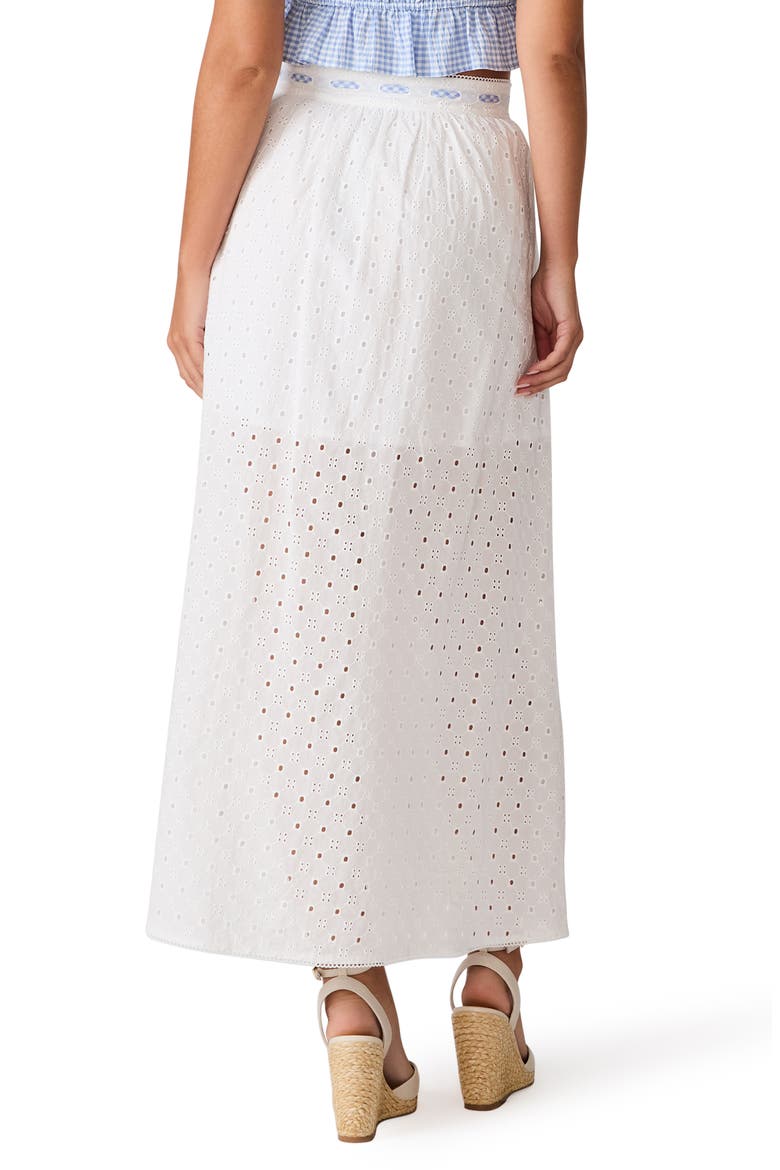 Zana Eyelet Maxi Skirt, Alternate, color, ANTIQUE