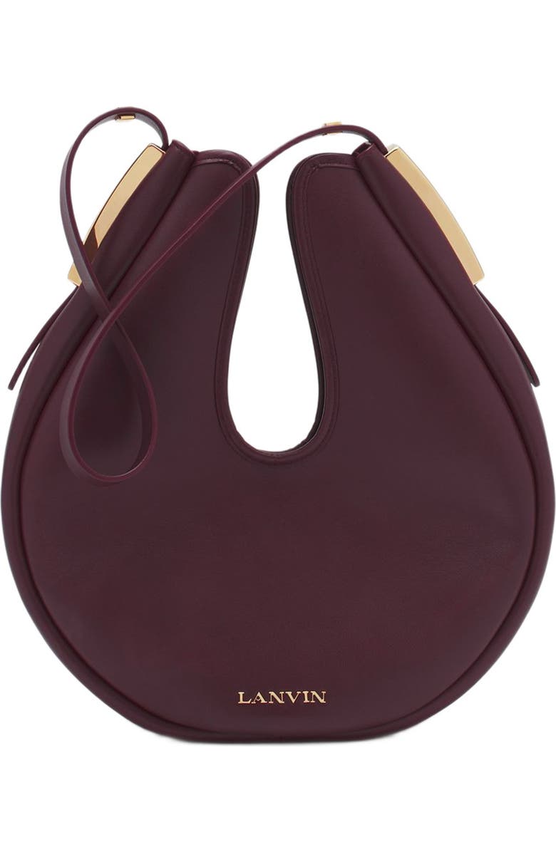 Lanvin Hobo Cymbal Leather Bag, Main, color,