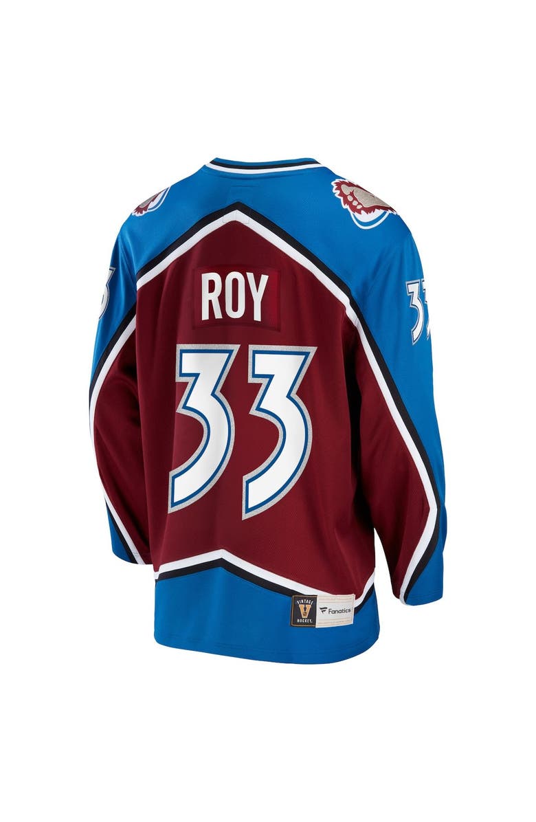 FANATICS Men's Fanatics Branded Patrick Roy Burgundy Colorado Avalanche Breakaway Retired Player Jersey, Alternate, color, 