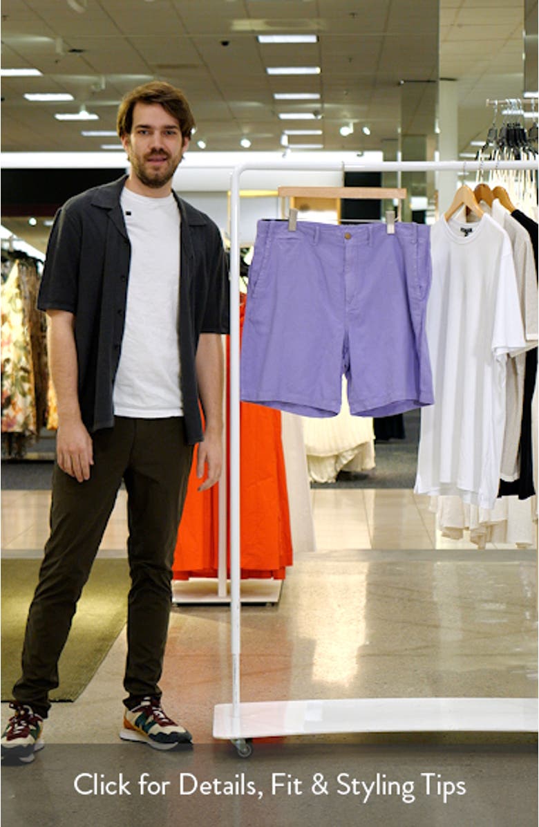 Classic Fit Linen & Cotton Shorts, sales video thumbnail