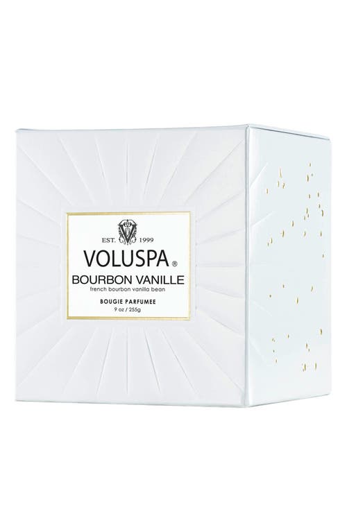 Voluspa Bourbon Vanille Classic Candle In White