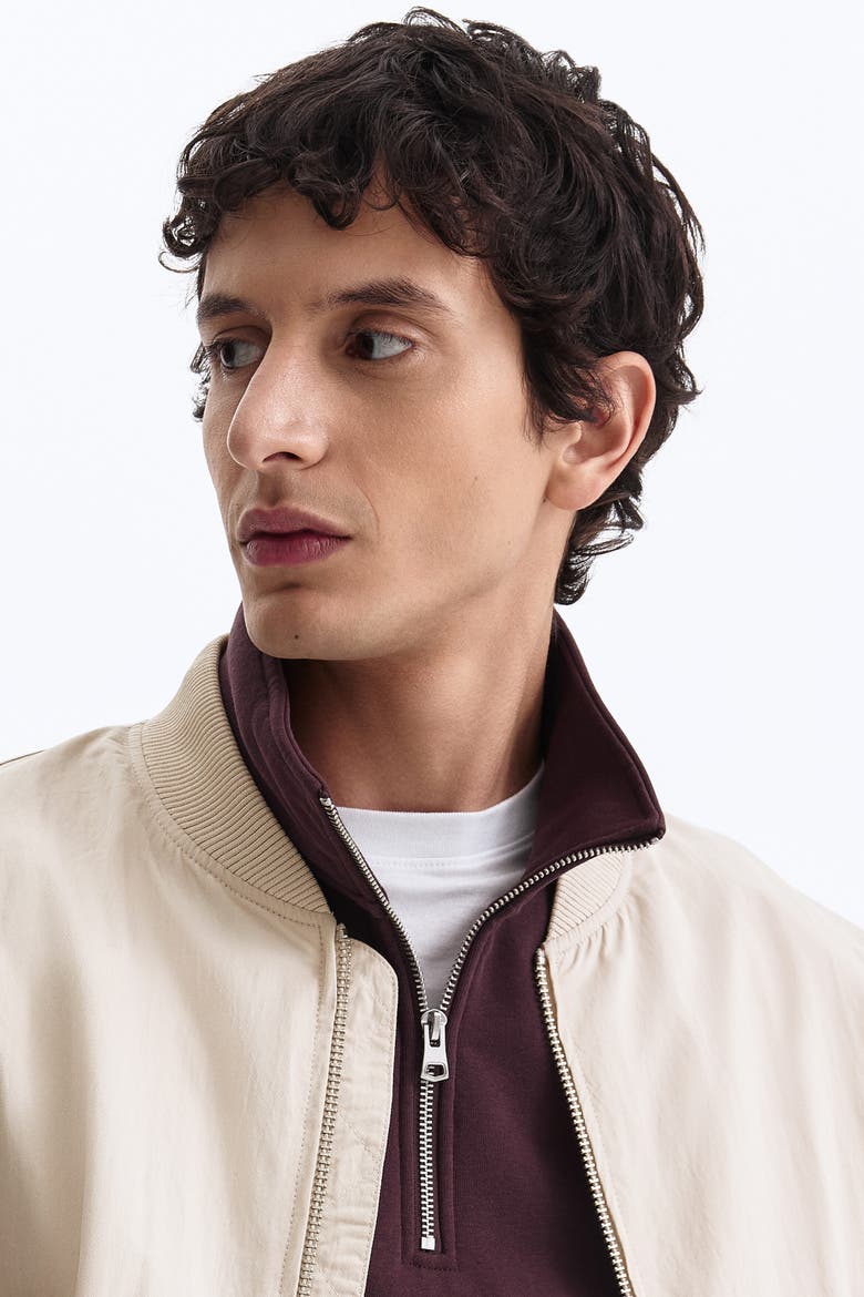 Bomber Jacket, Alternate, color, Light beige