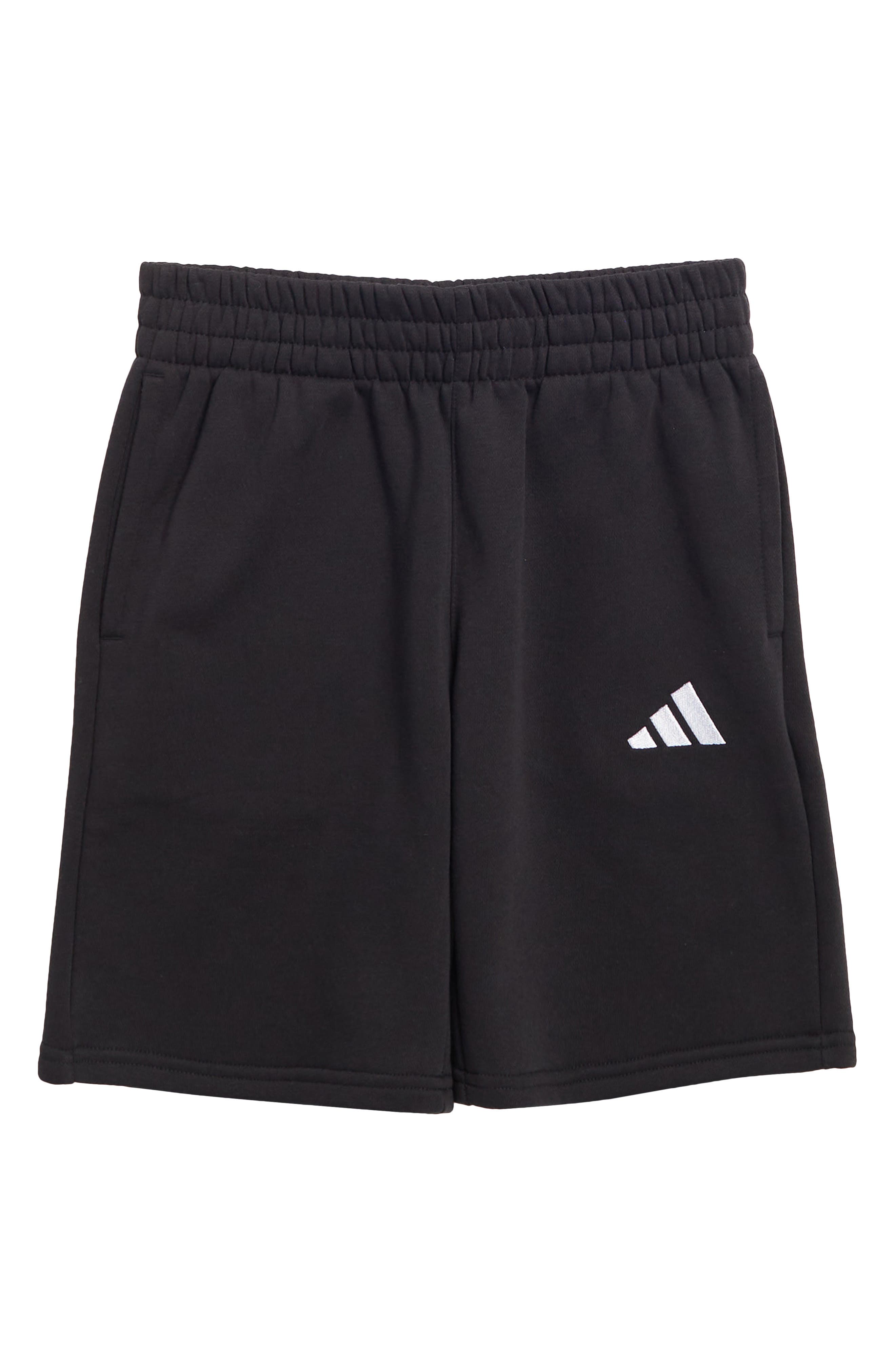 adidas Kids' 3-Bar Logo Fleece Shorts