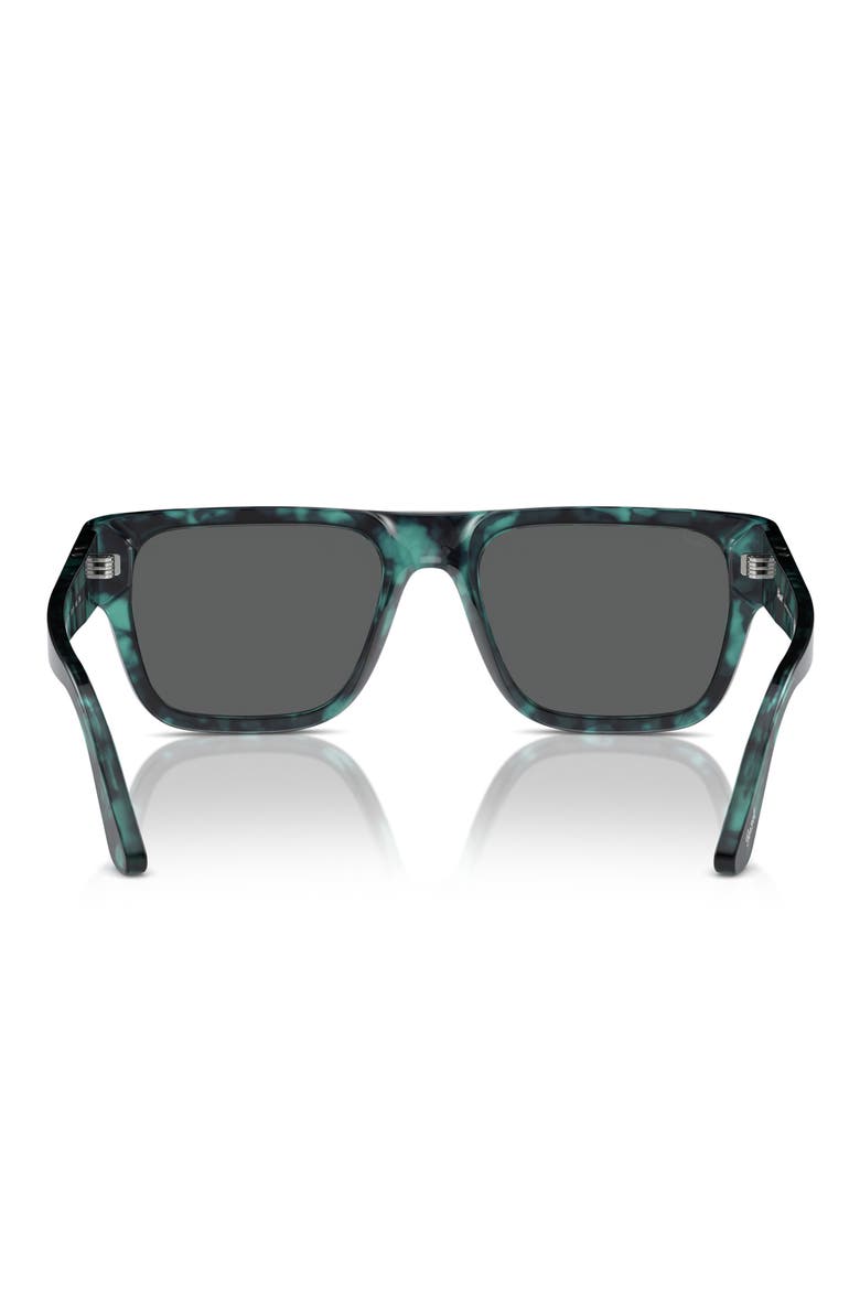 57mm Round Sunglasses, Alternate, color, BLUE HAVANA