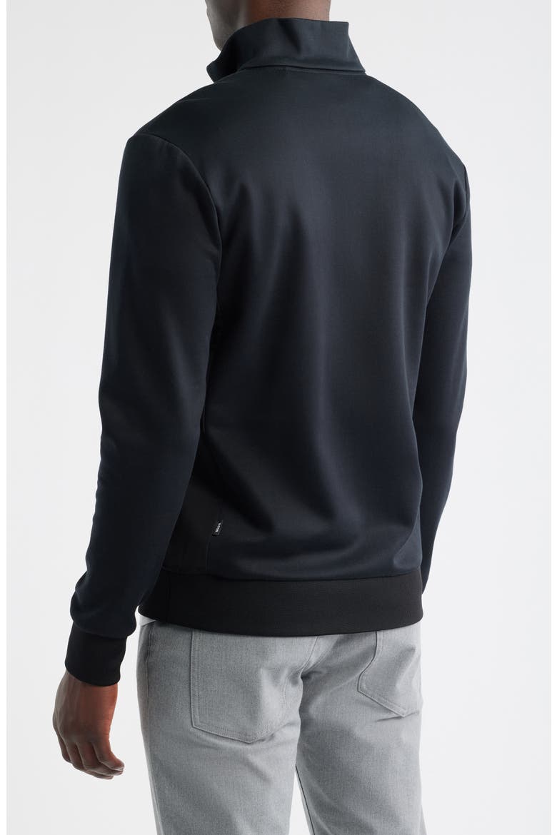 Sidney Quarter Zip Pullover, Alternate, color, BLACK