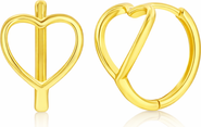 Donatello Gian Sterling Silver Heart Earrings