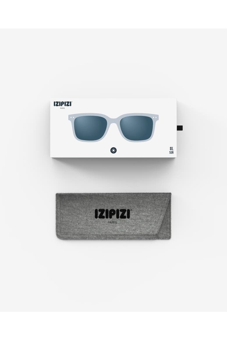#L 54mm Rectangular Sunglasses, Alternate, color, Frozen Blue