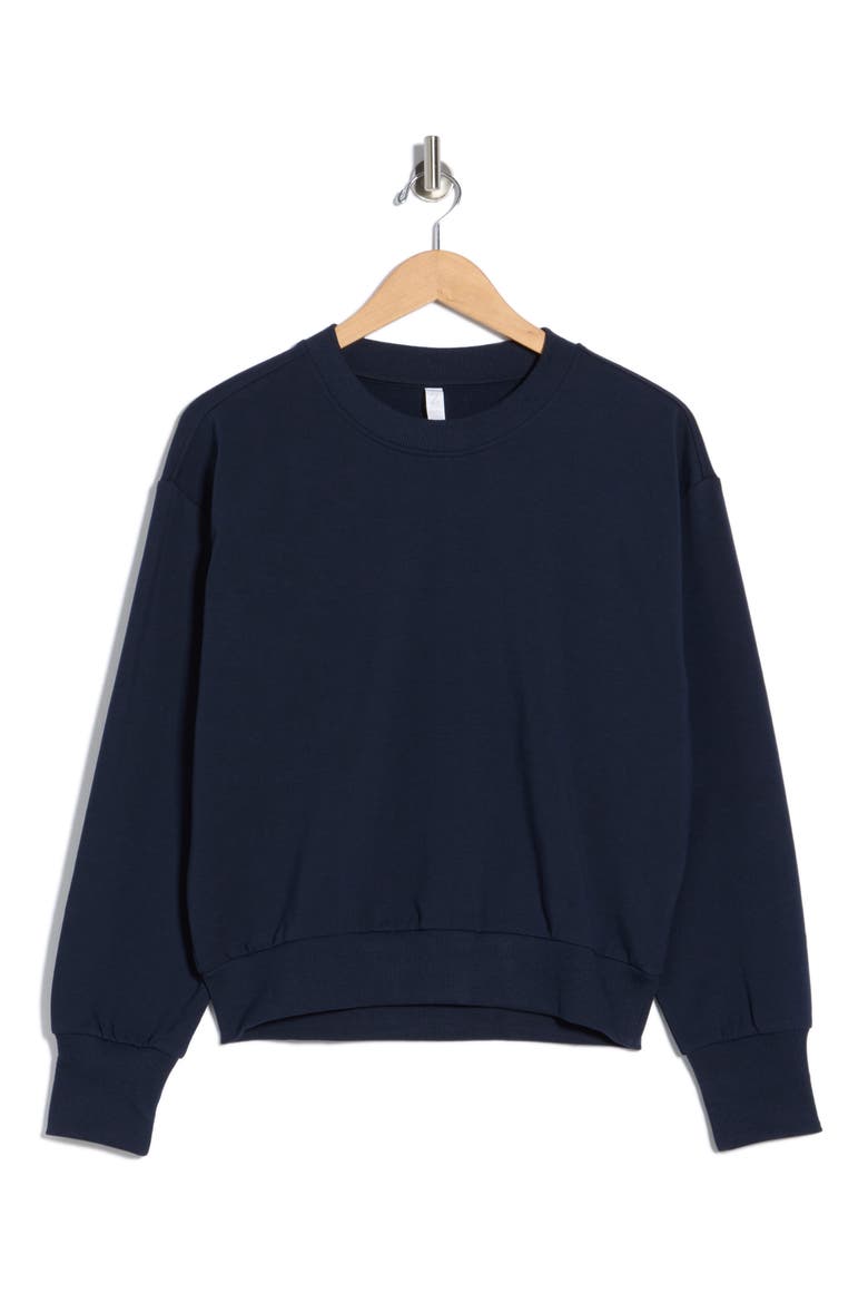 Relay Terry Crewneck Sweatshirt, Alternate, color, NAVY SAPPHIRE