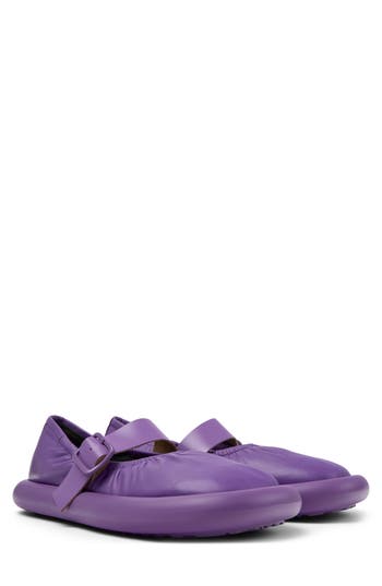 Shop Camper Aqua Mary Jane Flat In Bright Purple
