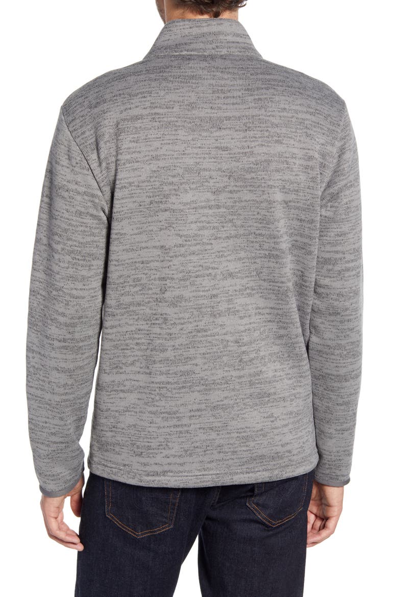 Fleece Zip Jacket, Alternate, color, GREY HEATHER