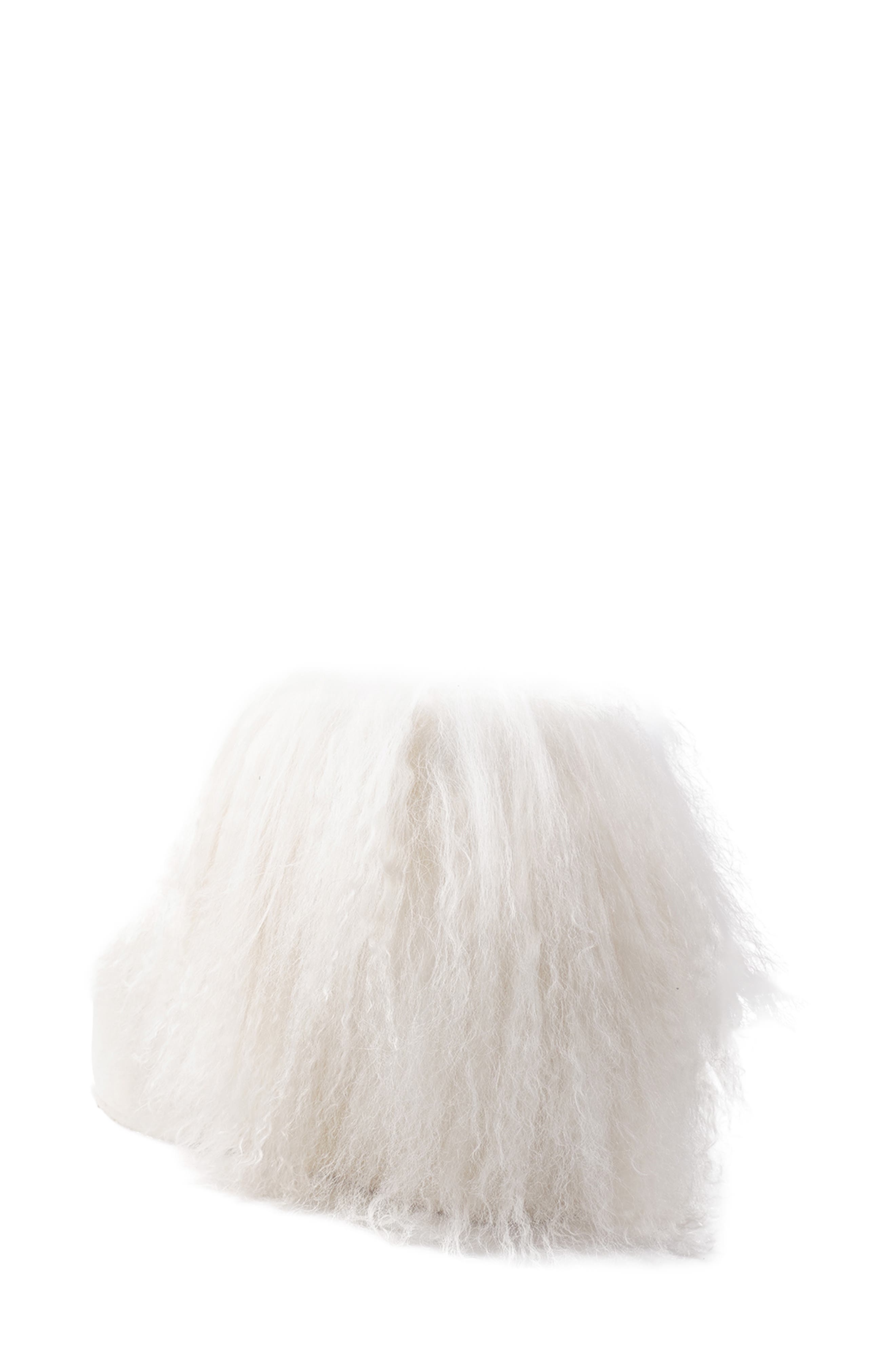 ZIGI Alleja Genuine Shearling Platform Bootie, Alternate, color, Ivory