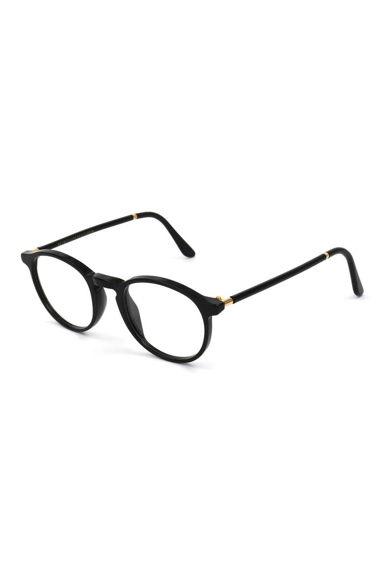 54mm Round Reading Glasses, Alternate, color, BLACK