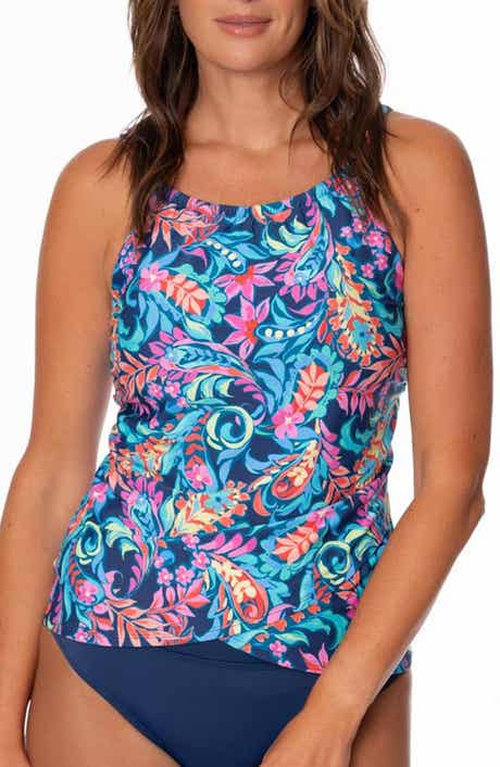 Audrey Drape Tankini Bikini Top