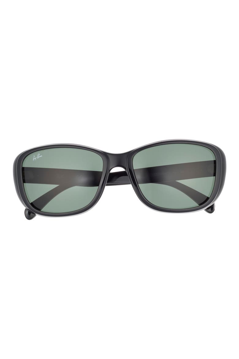 'Classic' 56mm Sunglasses, Alternate, color, BLACK