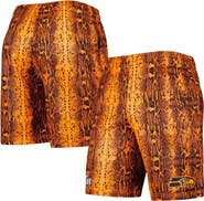 New Era Men's New Era Orange Seattle Seahawks Summer Pop Shorts