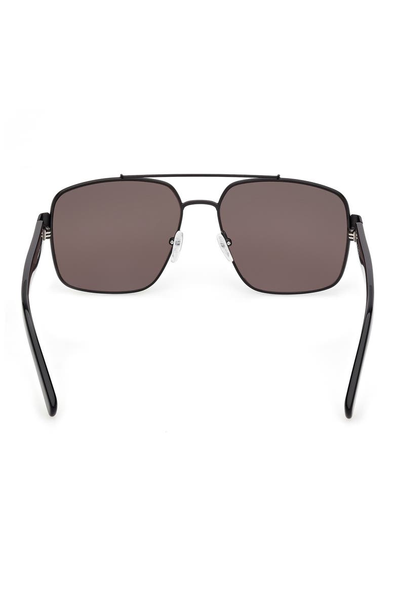 58mm Navigator Sunglasses, Alternate, color, BLACK/ OTHER / SMOKE