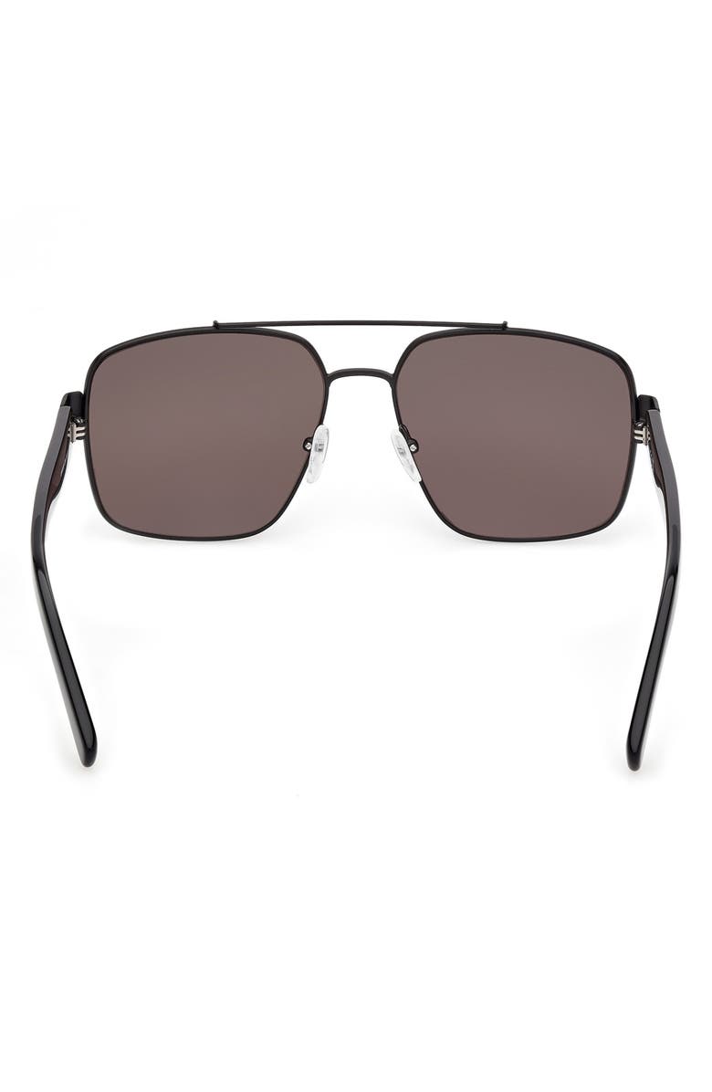 MCM 58mm Navigator Sunglasses, Alternate, color, Black/ Other / Smoke