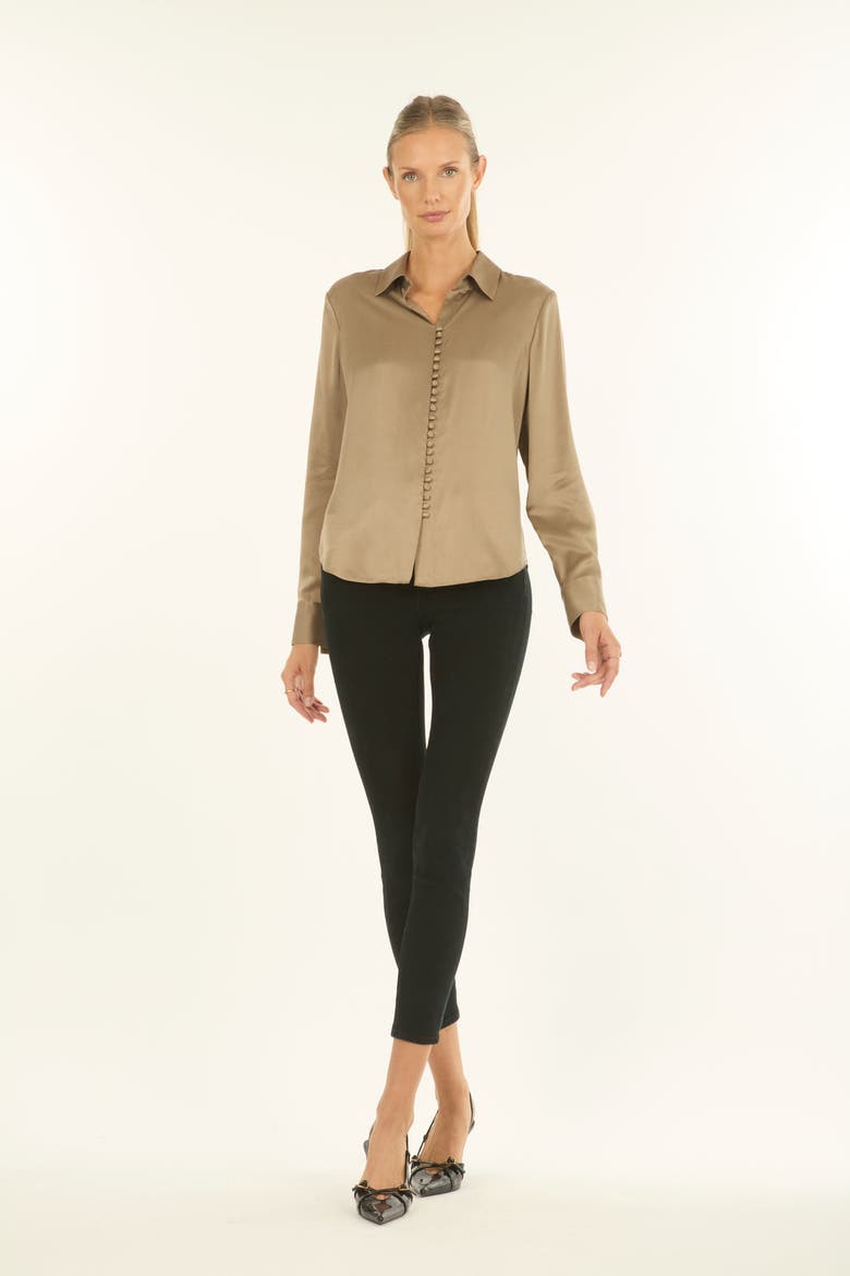 Joanne Blouse, Alternate, color, Taupe