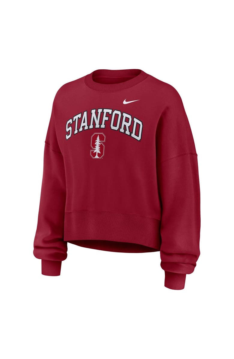 Nike Women's Nike Cardinal Stanford Cardinal Oversized Phoenix Arch Pullover Sweatshirt, Alternate, color, Cardinal