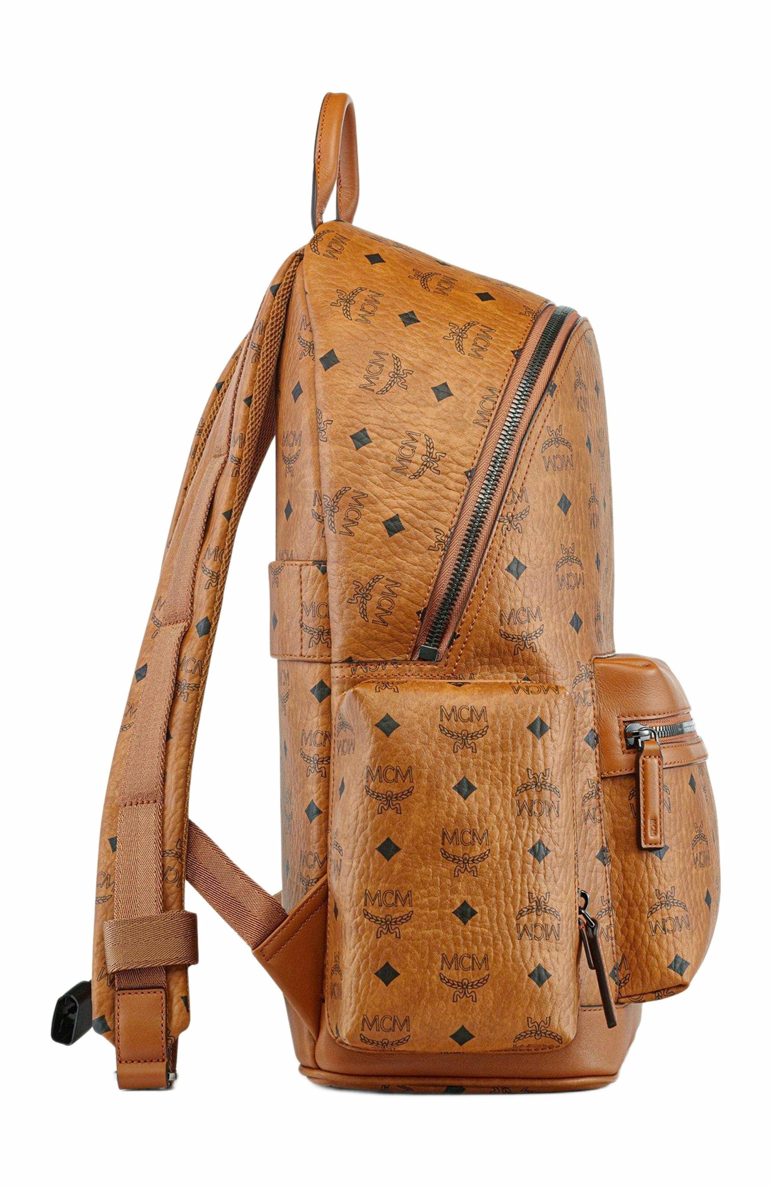 MCM Stark Backpack in Visetos, Alternate, color, 