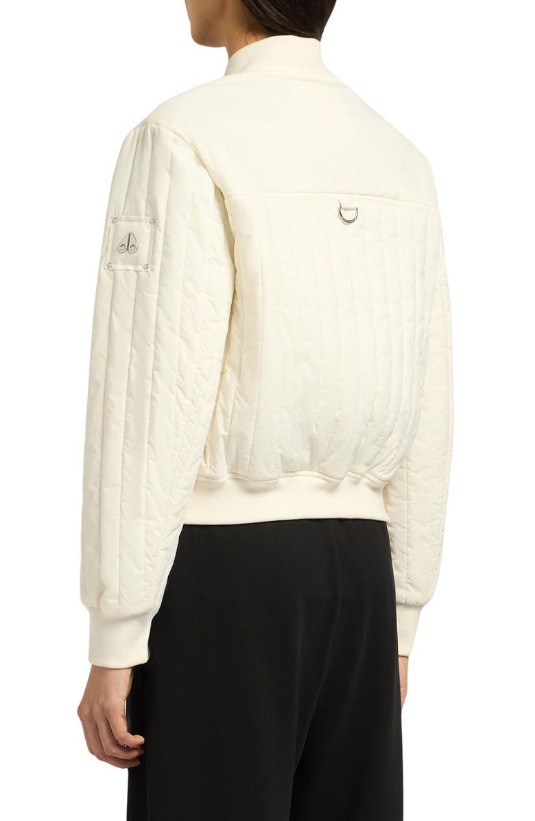 Moose Knuckles Fairhaven Quilted Ripstop Bomber Jacket, Alternate, color, Plaster