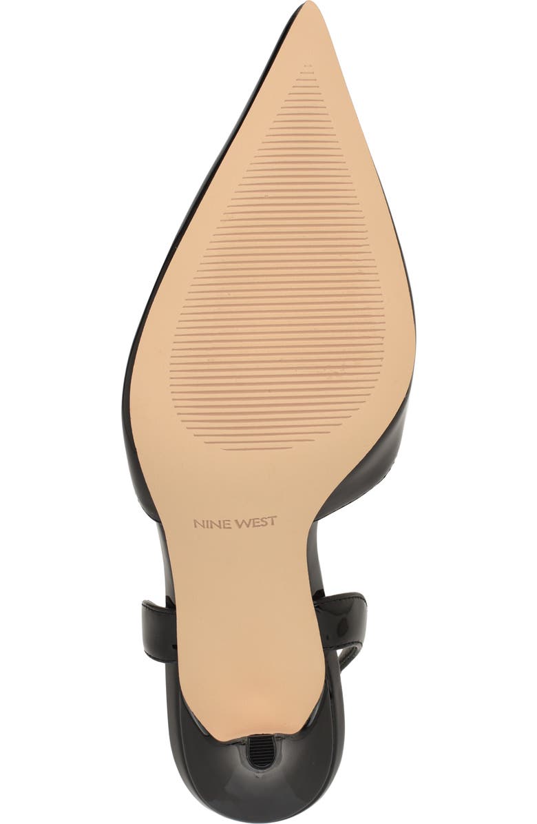 Nine West Grana Ankle Strap Pointed Toe Pump, Alternate, color, Black