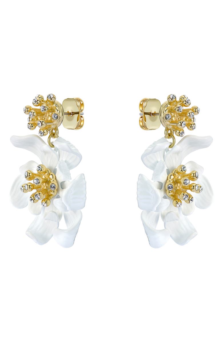 Ted Baker Fulva Furled Flower Enamel Drop Earrings, Alternate, color, 
