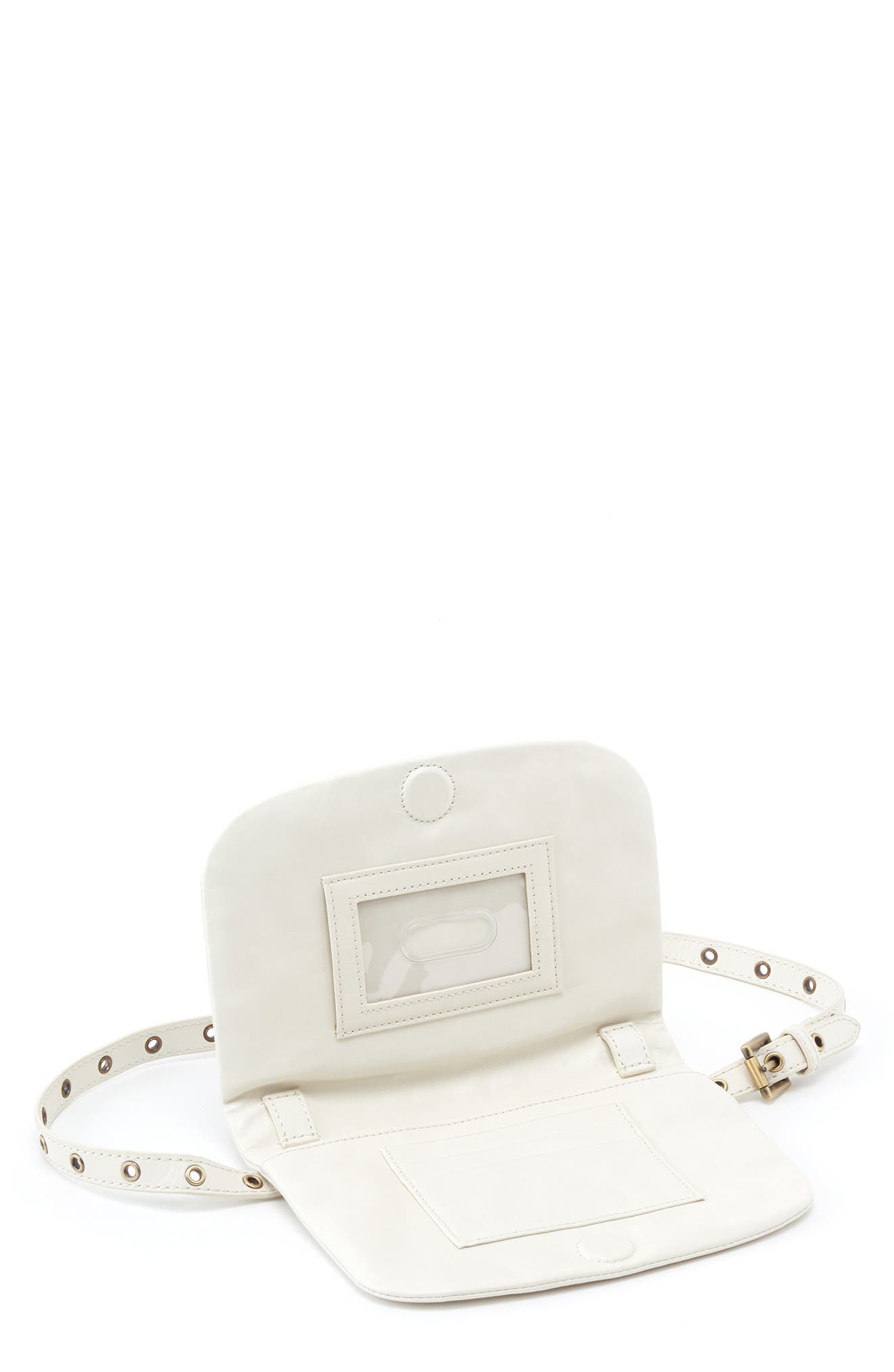 Saunter Leather Belt Bag, Alternate, color, LATTE