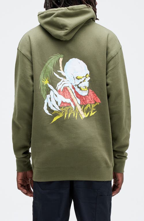 Stance Palm Slayer Graphic Hoodie In Army