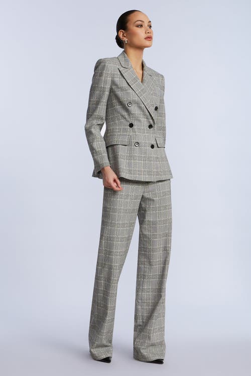 Bcbg Glen Plaid Blazer In Gray