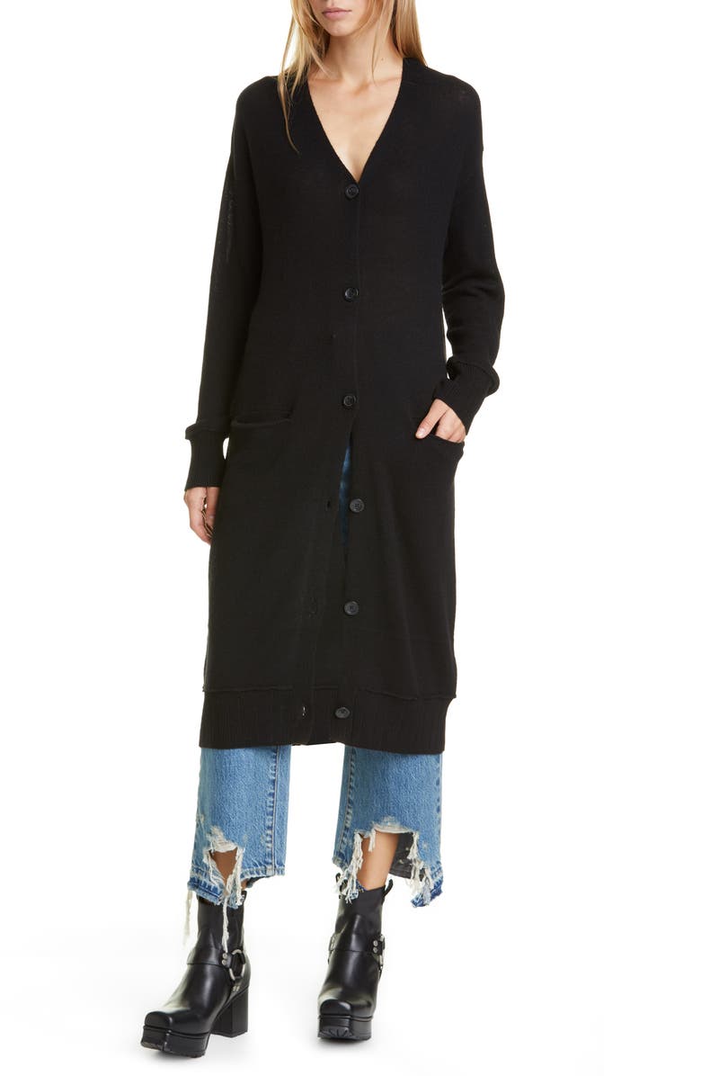R13 Long Cashmere Cardigan, Main, color,