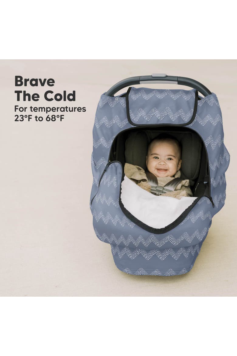 Warmzy Baby Car Seat Cover, Alternate, color, Indigo