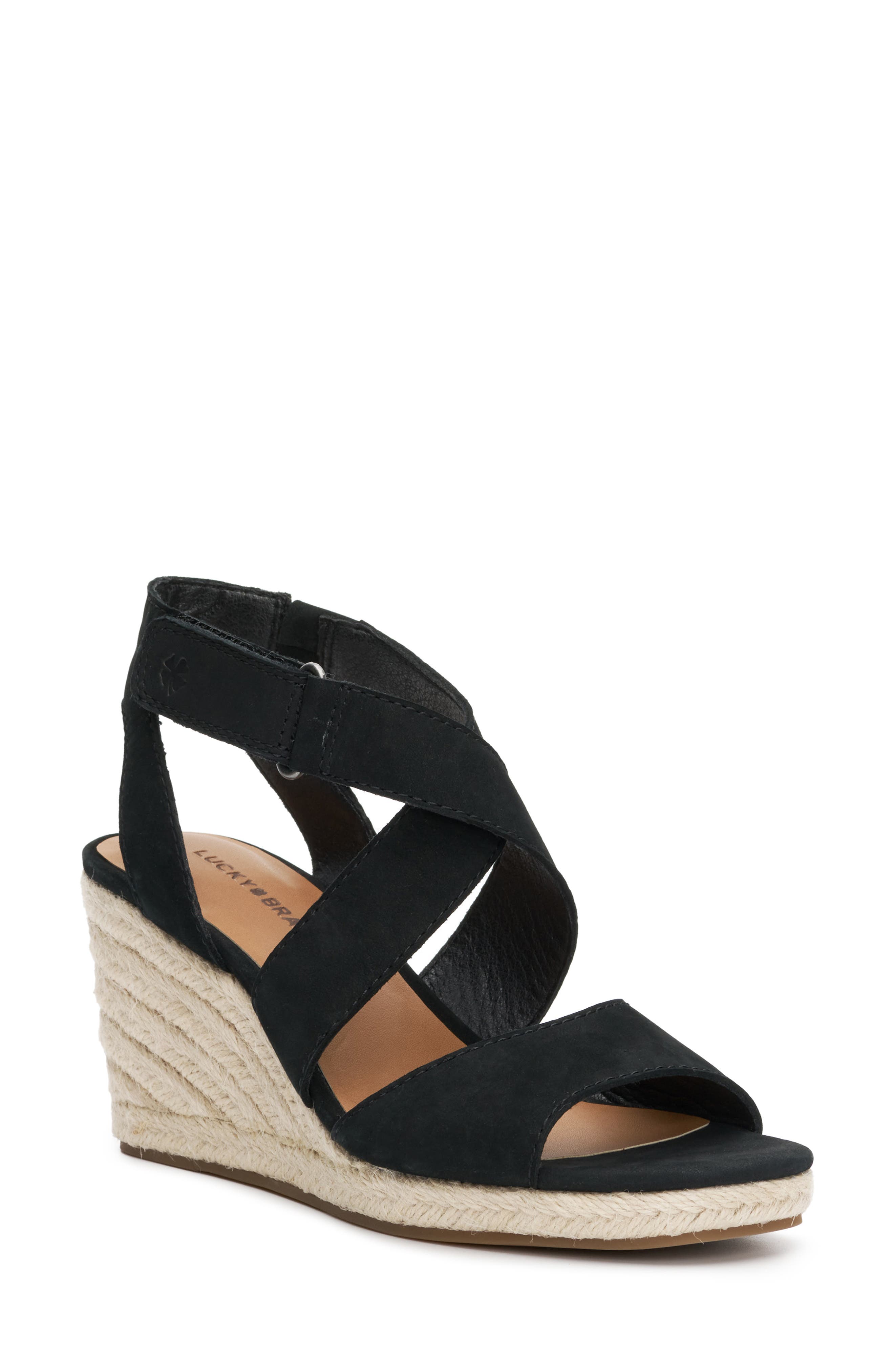 Lucky Brand Mendona Espadrille Wedge Sandal, Main, color, 