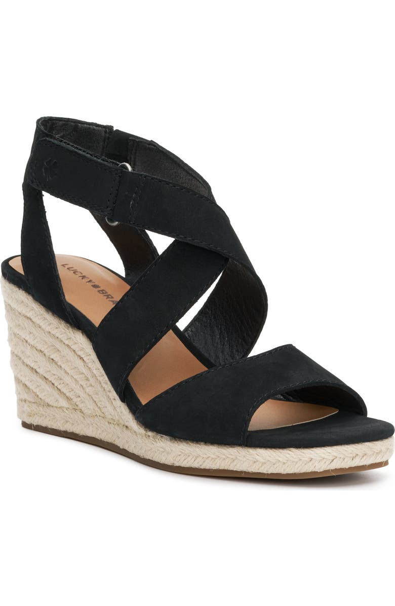 Lucky Brand Mendona Espadrille Wedge Sandal, Main, color,