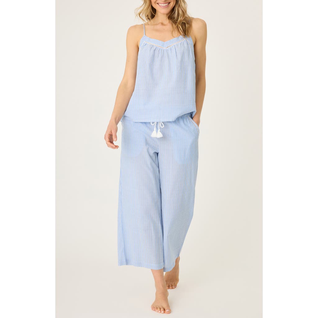 Shop Pj Salvage Dainty Daisy Pajamas In Bright Blue