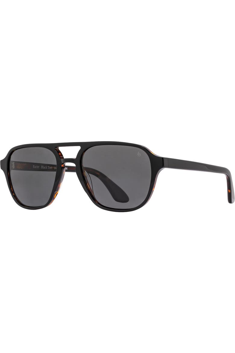 Racer 55mm Aviator Nylon Polarized, Main, color, Black Tortoise - GYN