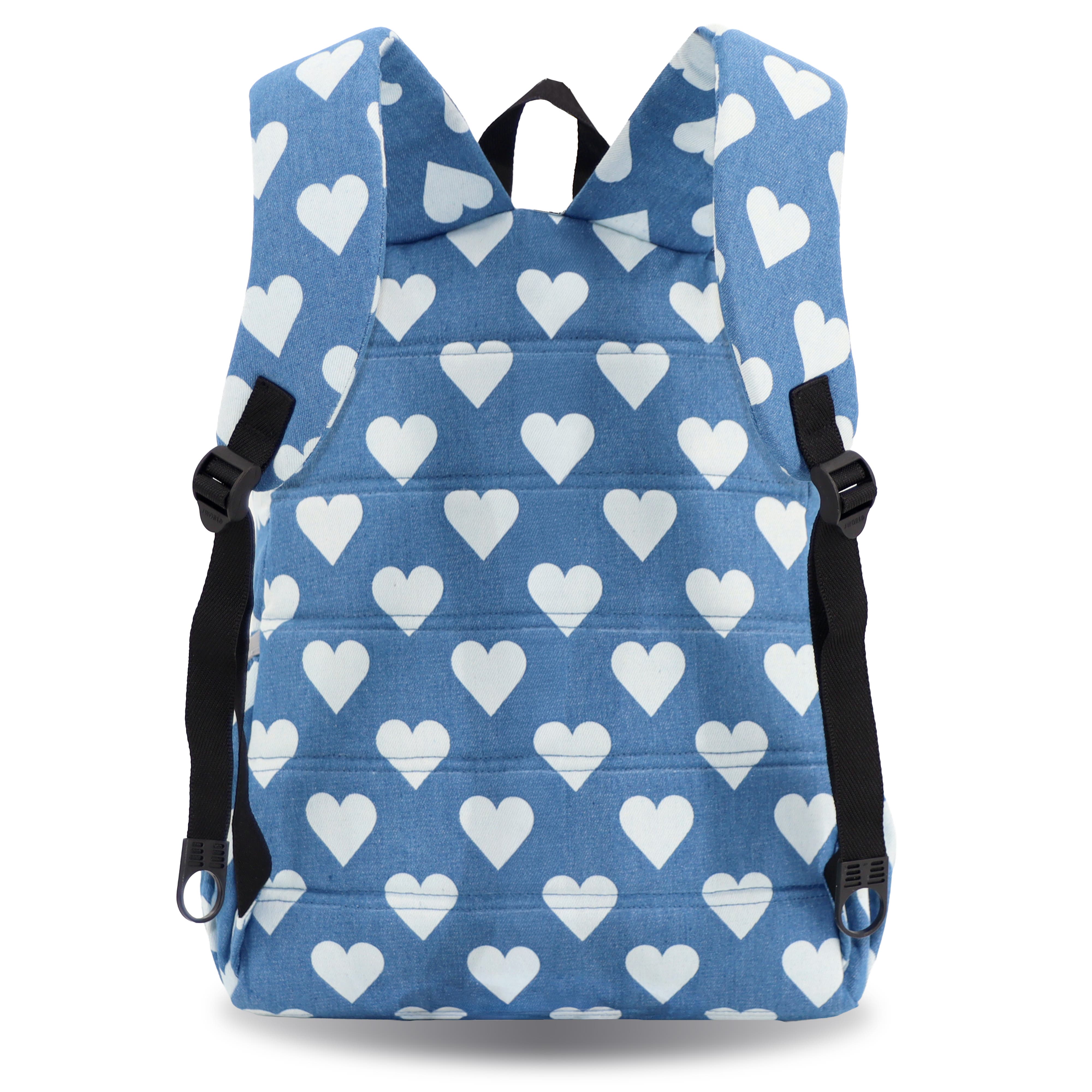 Unisex Oz 17" Daily Backpack For School And Travel, Alternate, color, Denim Heart