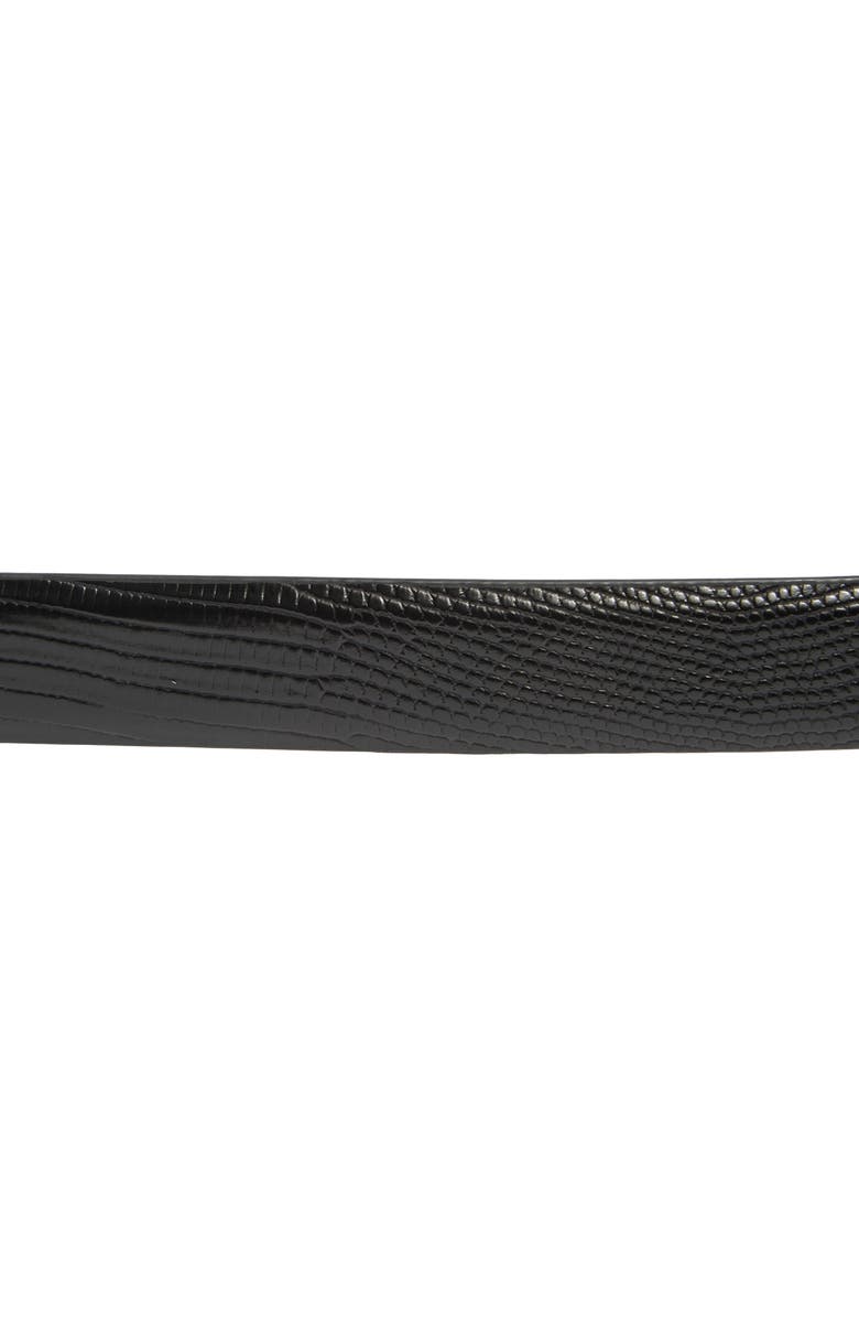 Steve Madden Lizard Embossed Faux Leather Belt, Alternate, color,