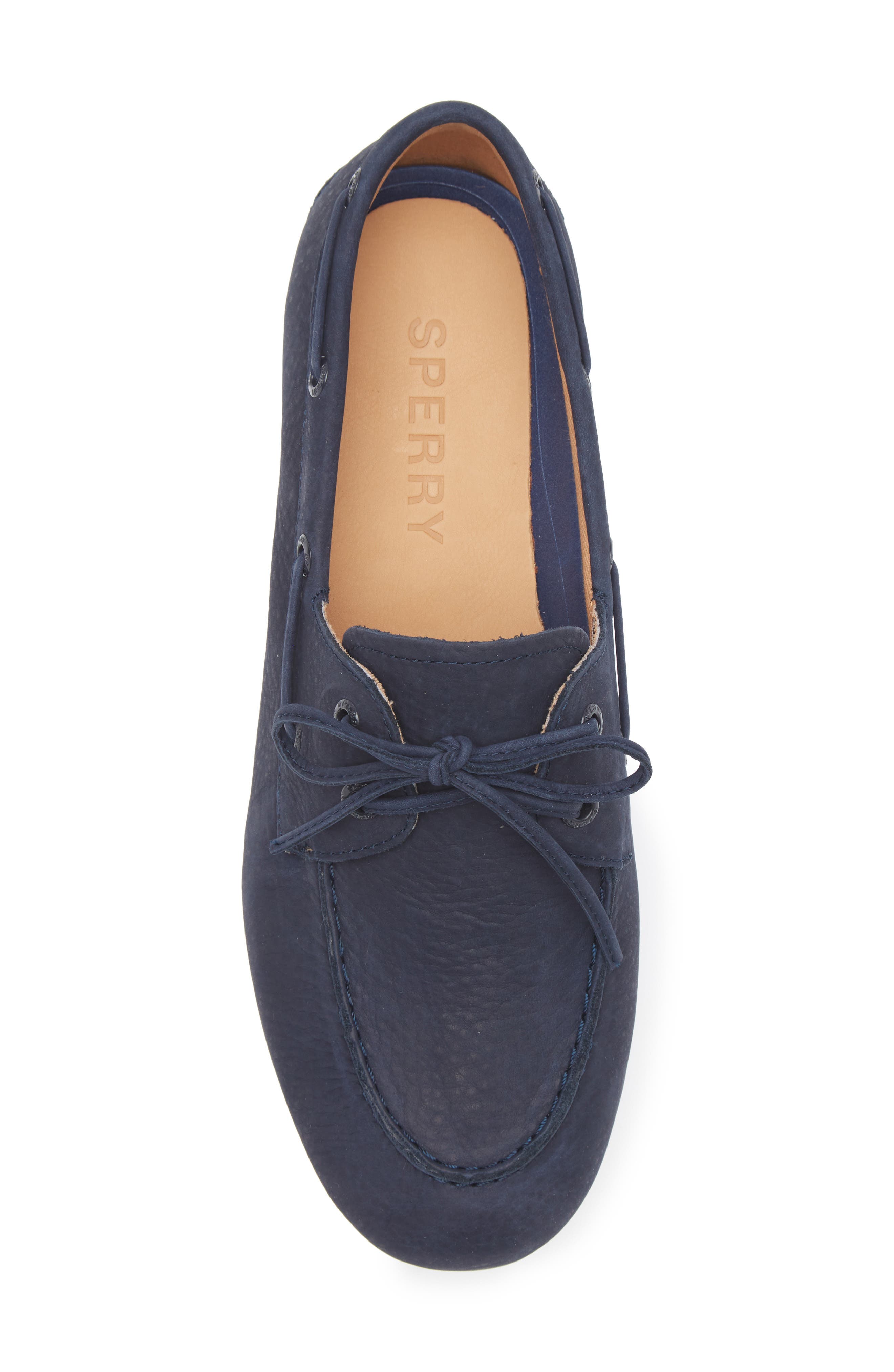 Slim Boat Shoe, Alternate, color, NAVY LEATHER SUEDE