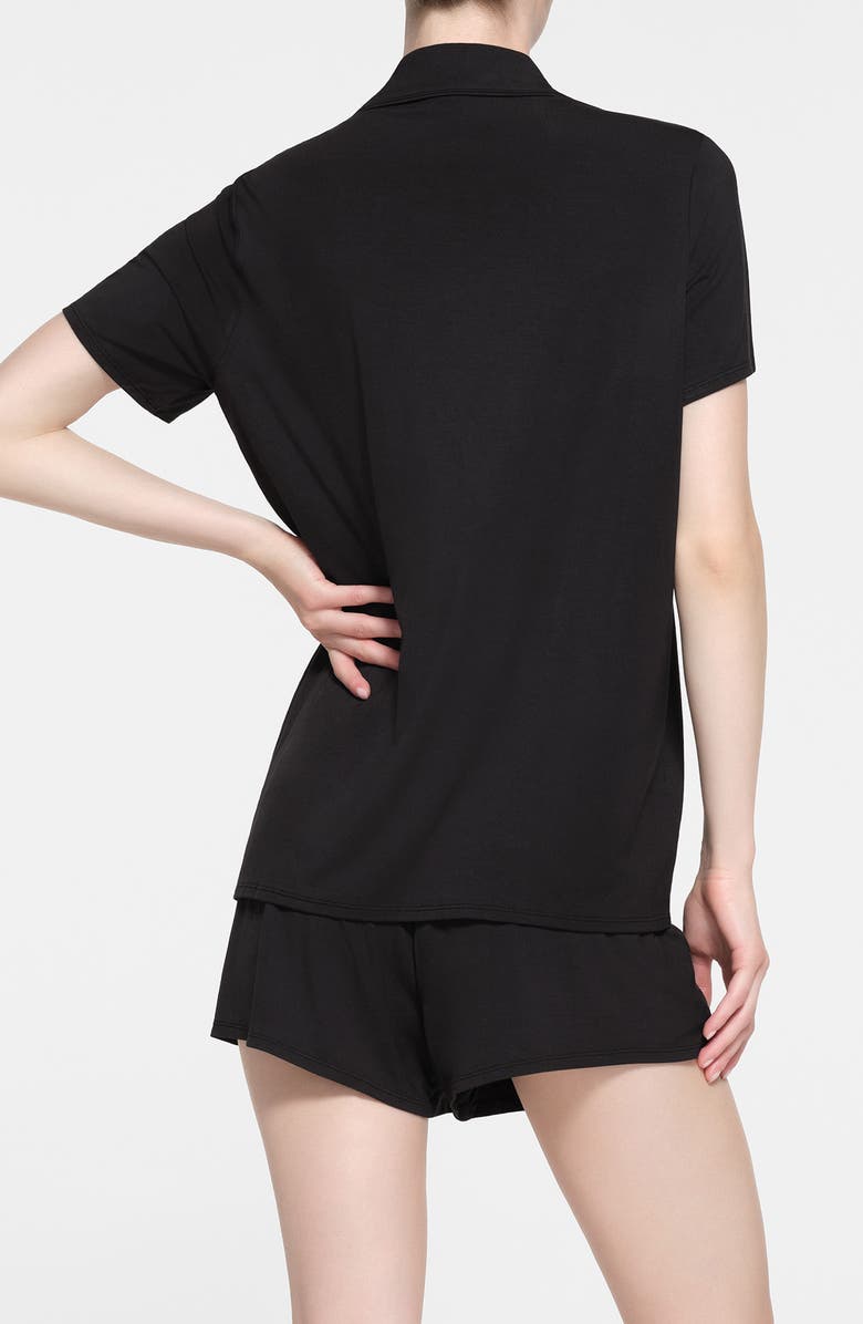 SKIMS Short Sleeve Pajamas, Alternate, color, Onyx
