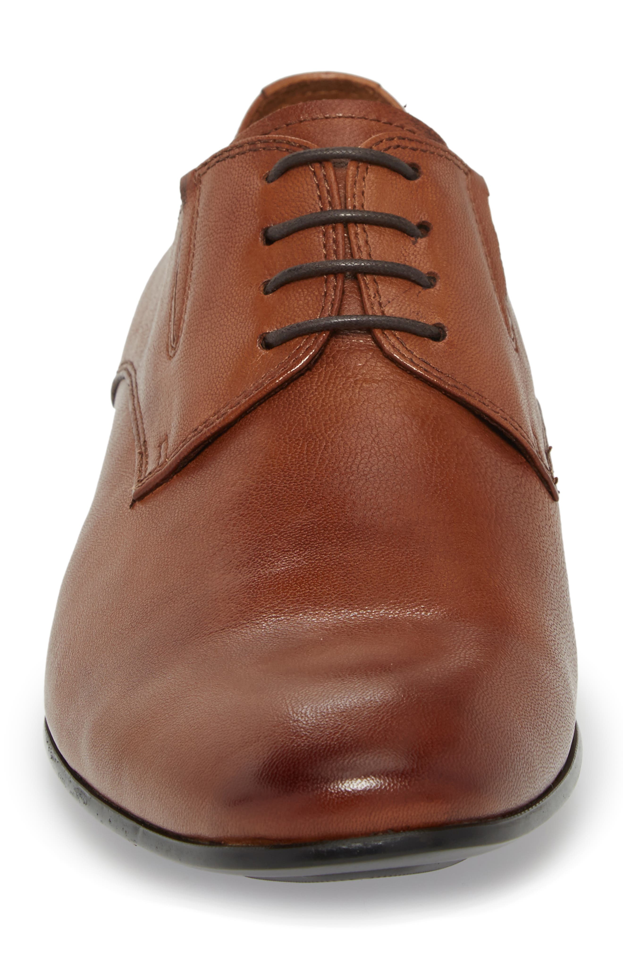 'Mix-Er' Plain Toe Derby, Alternate, color, COGNAC LEATHER