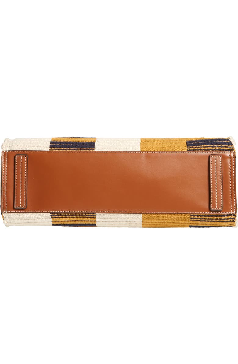 Tory Burch McGraw Woven Stripe Tote Bag, Alternate, color,