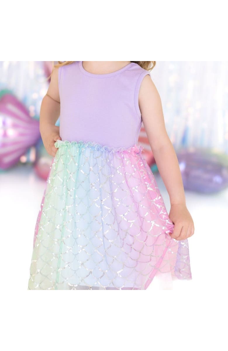 Sweet Wink Rainbow Mermaid Tank Tutu Dress, Alternate, color, Multicolor