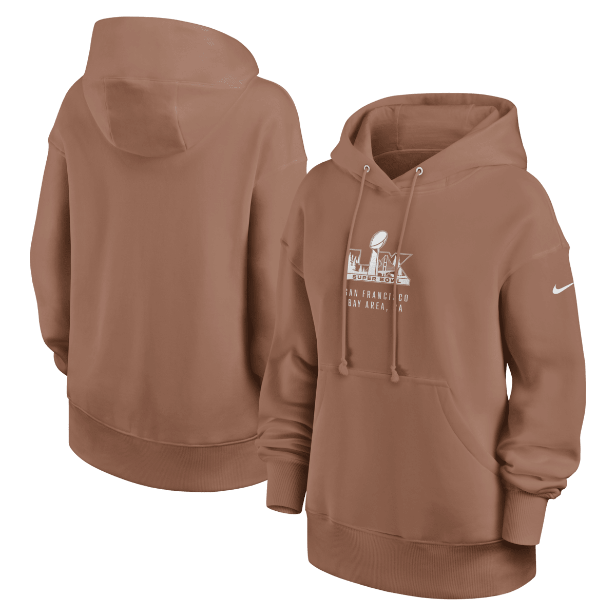women's nike brown hoodie
