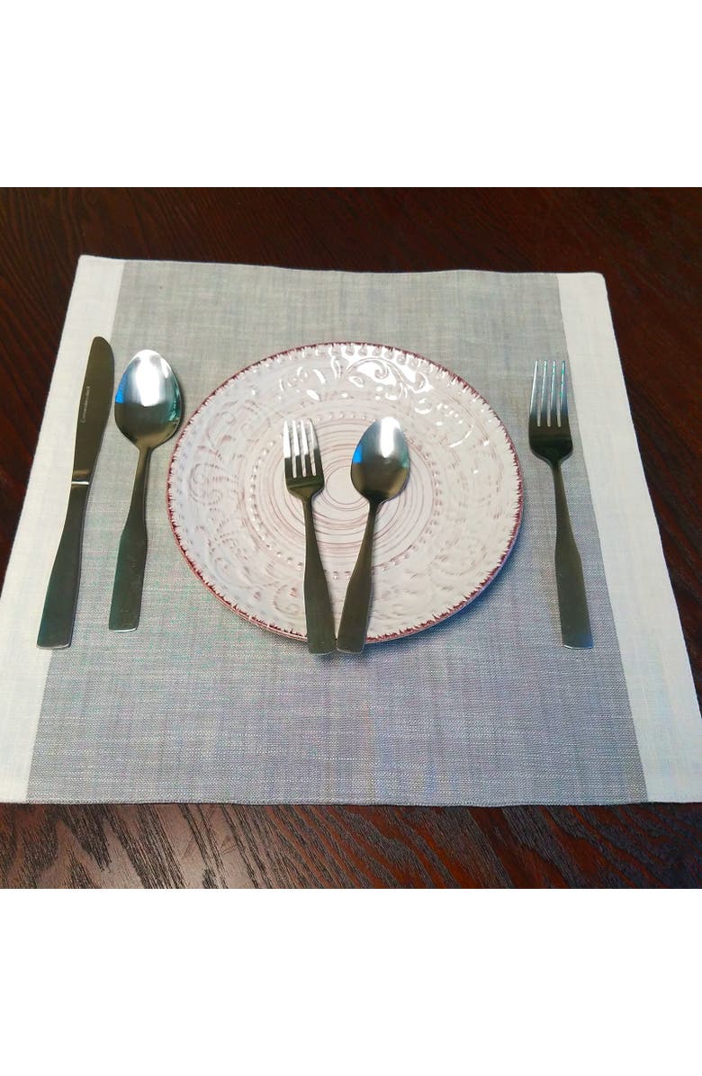 Gibson Home Abbeville 61 Piece Stainless Steel Flatware Set with Wire Caddy, Alternate, color, Metallic Silver