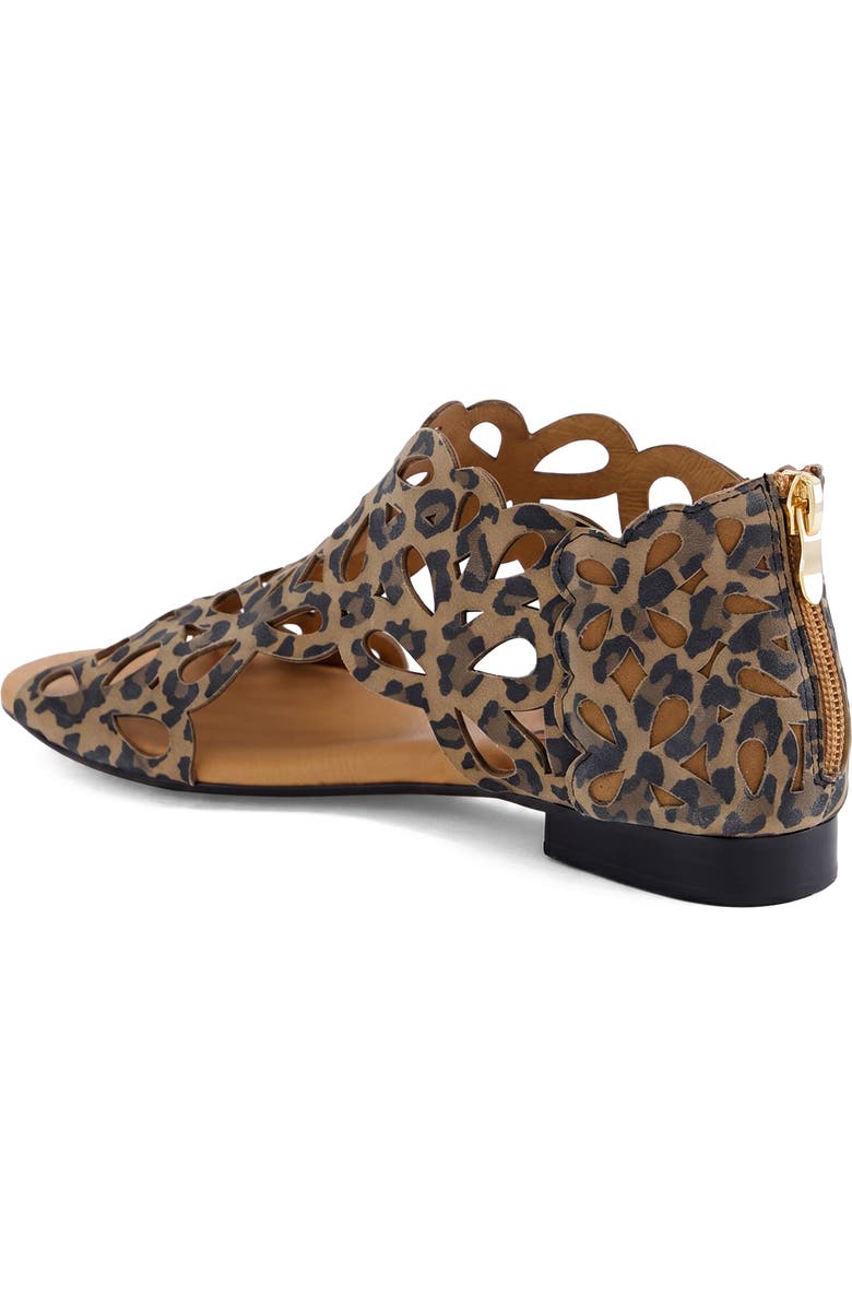DJANGO AND JULIETTE Pietro Back Zip Sandal, Alternate, color, Leopard Print