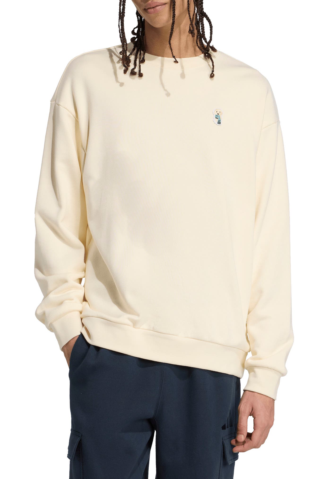 adidas Dog Sock Cotton Crewneck Sweatshirt